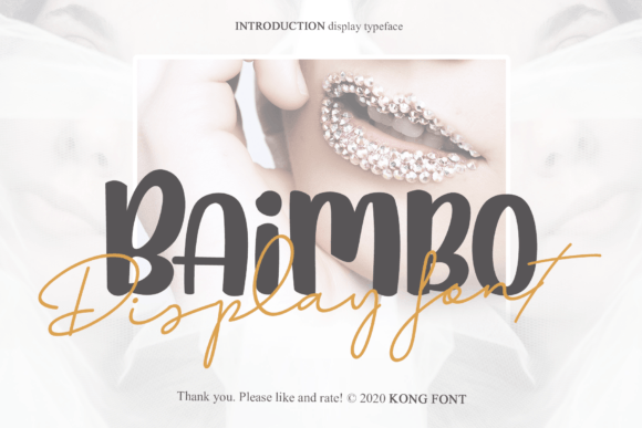 Baimbo: A Handwritten Font with Real-World Versatility
