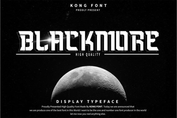 Blackmore: The Futuristic Typeface for Modern Design