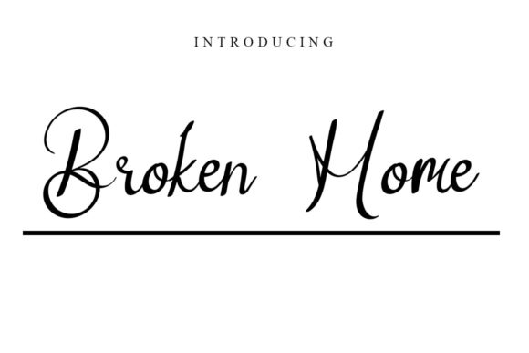 Broken Home: The Script Font That Brings Warmth to Your Work