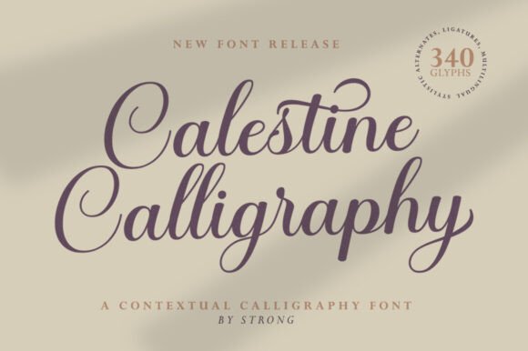 Calestine Calligraphy: A Font That Feels Like a Handwritten Note