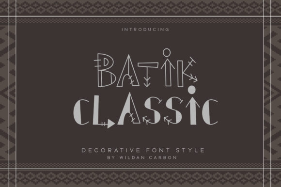 Discover Batik Classic: A Font with Timeless Character