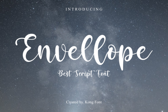 Envellope: A Playful Script Font for Modern Creatives