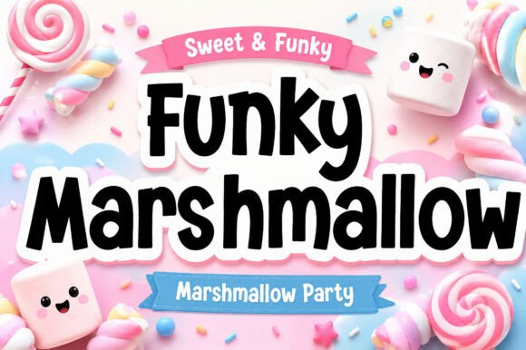 Funky Marshmallow: The Font That Makes Your Designs Deliciously Fun