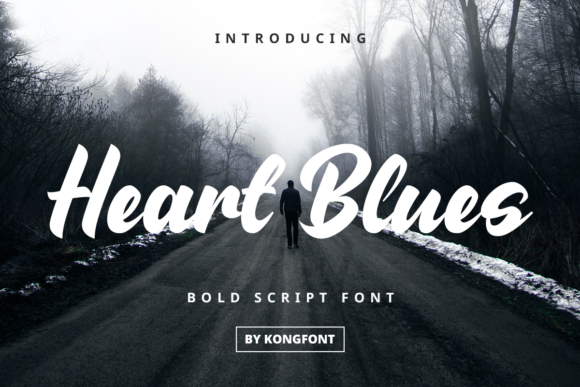 Heart Blues: A Modern Script Font for Creative Branding