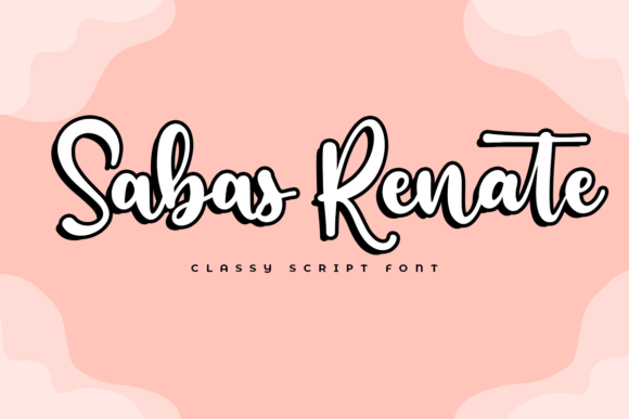 Sabas Renate: A Handwritten Font with Endless Creative Potential