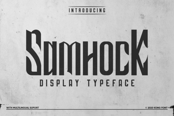 Samhock: A Modern Handwritten Font for Creative Projects