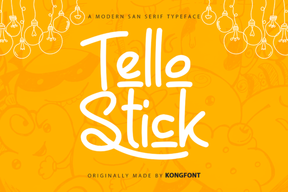 Tello Stick: A Handwritten Font for Authentic Design