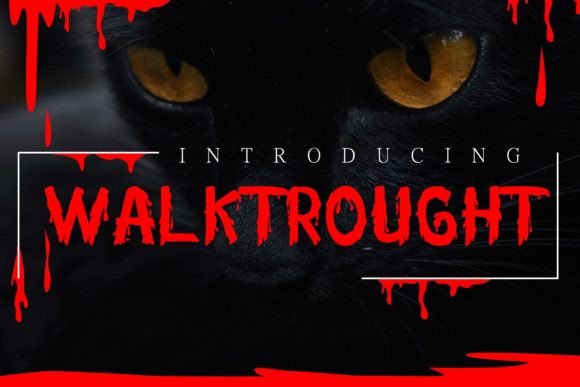 Walktrought: A Modern Spooky Font for Crafters and Designers